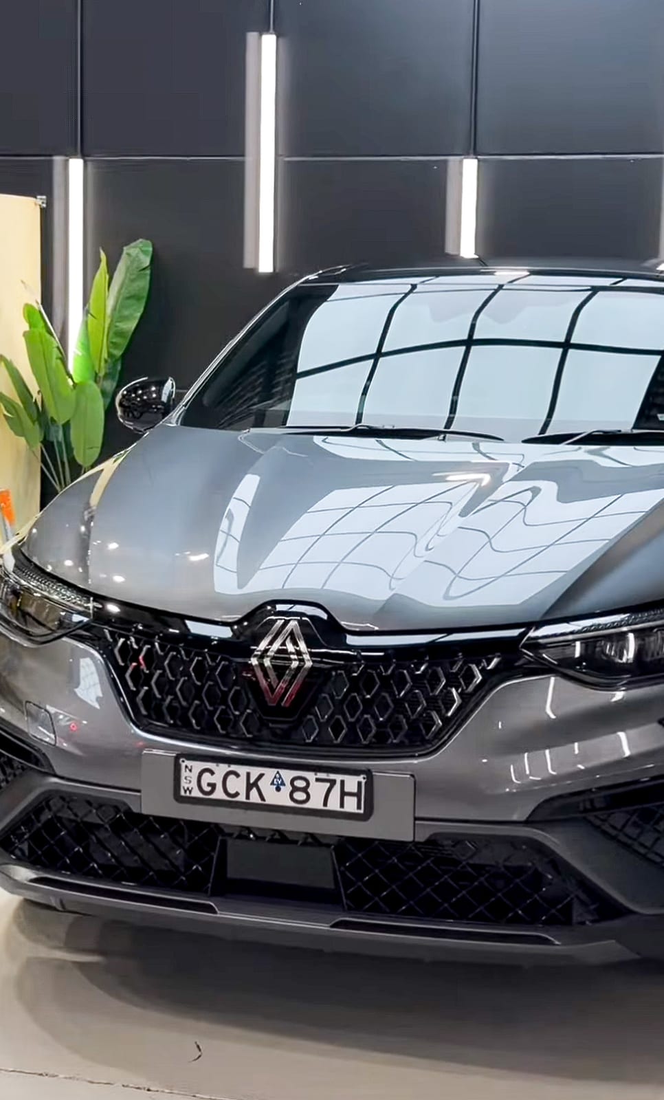 Renault grille and bonnet, ceramic coated