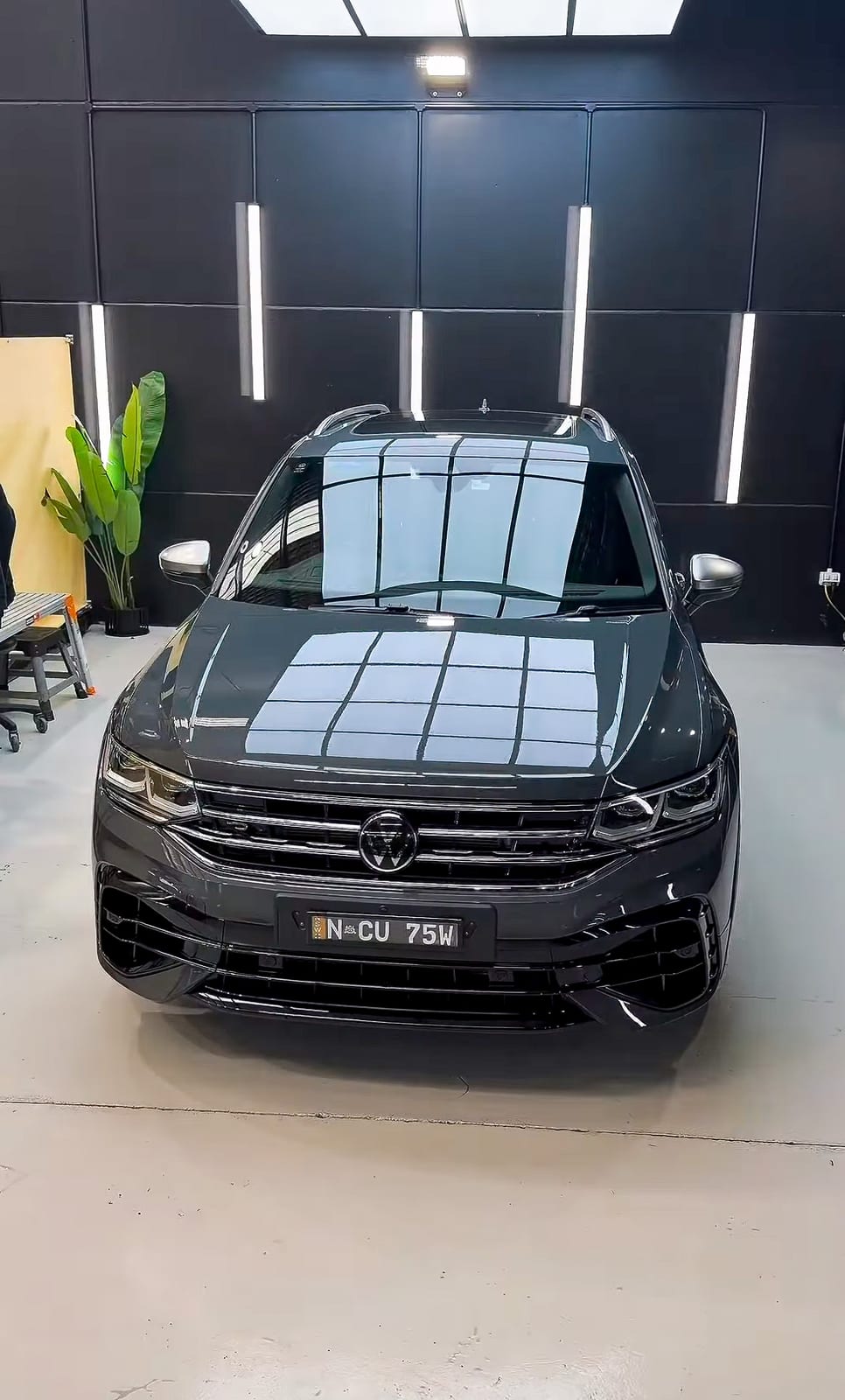 Volkswagen Tiguan front end in the bay